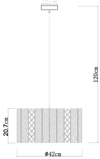 Globo 15450H - ABINY 1xE27/60W/230V arany/fekete függeszték