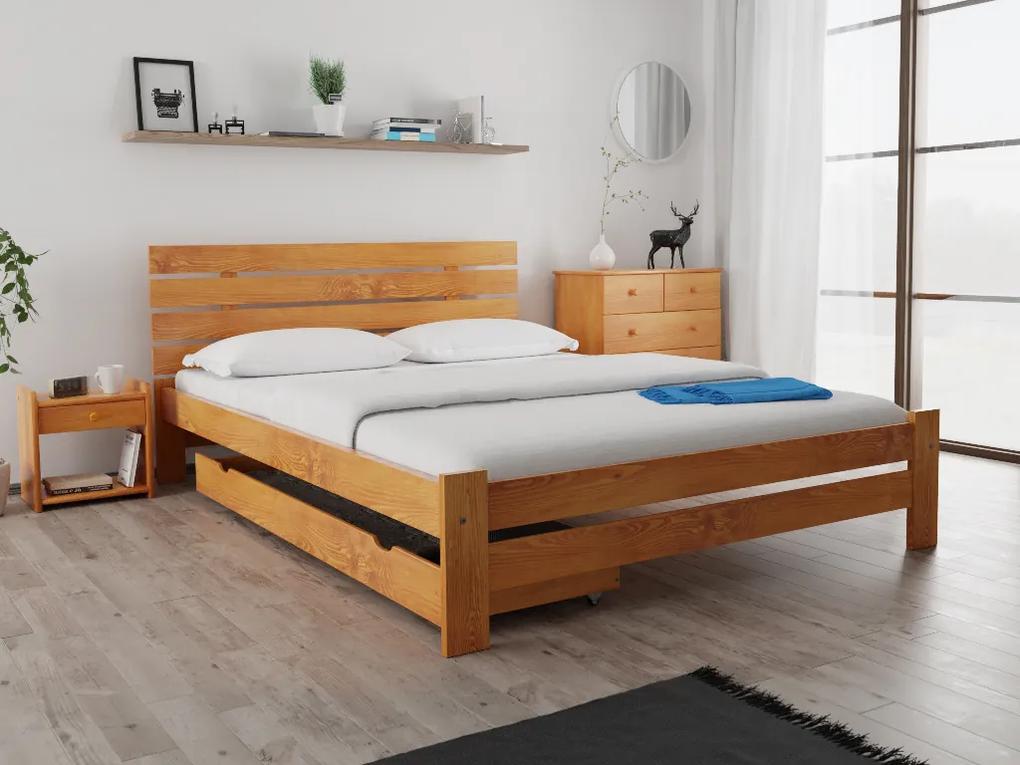 Magnat PARIS magasított ágy 150x200 cm, égerfa Ágyrács: Ágyrács nélkül, Matrac: Matrac nélkül