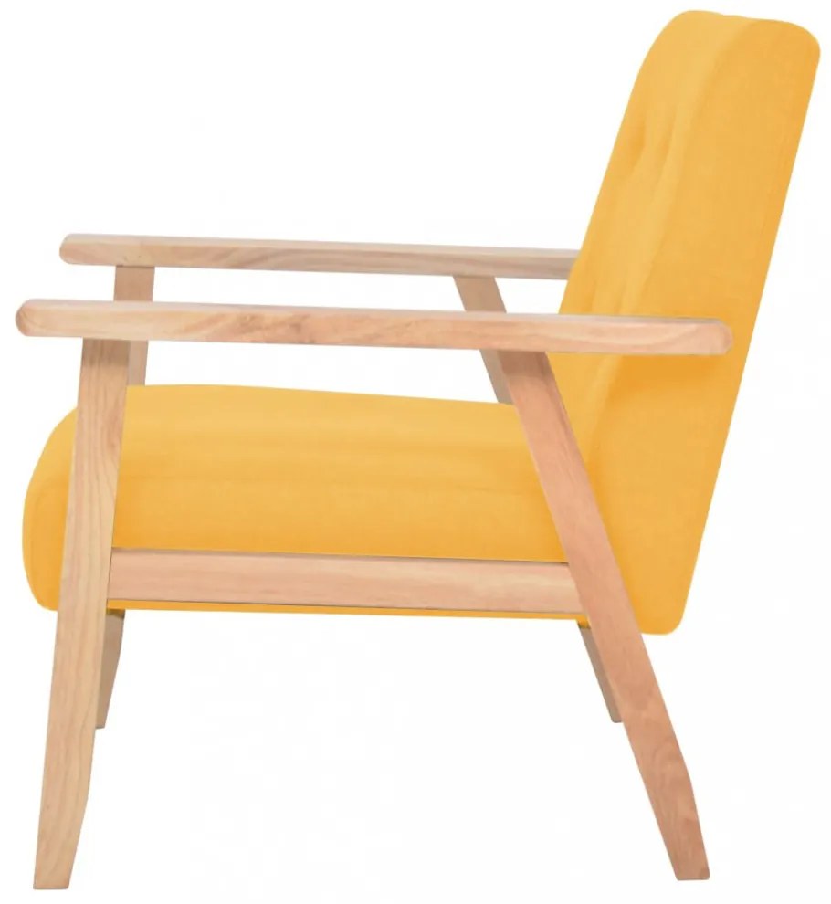 sárga szövet karosszék