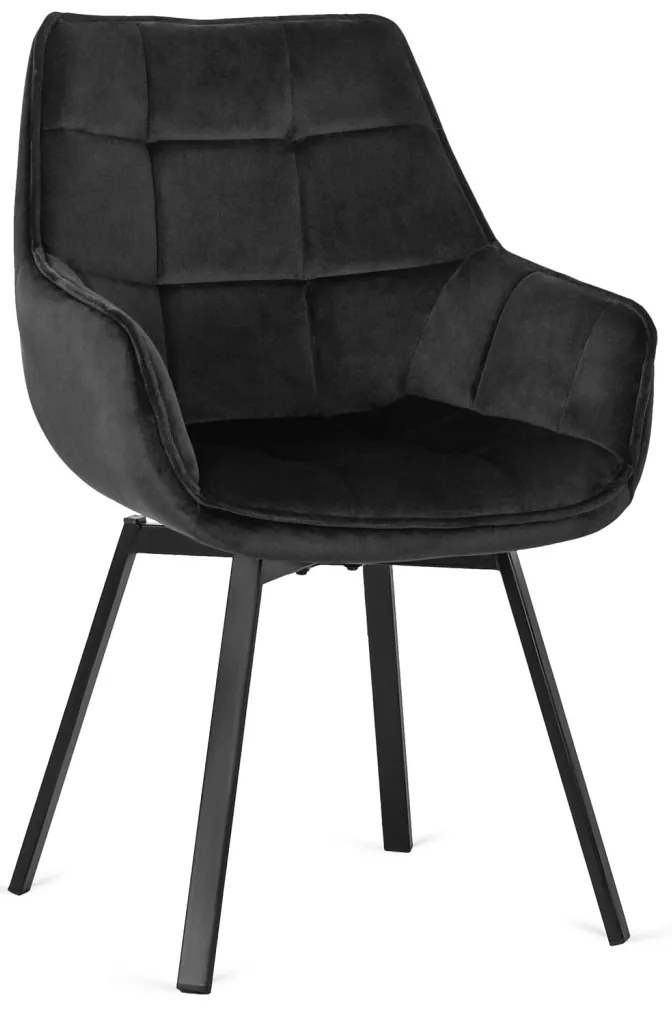 Forgó Étkezőszék Fekete Színben. LUNA