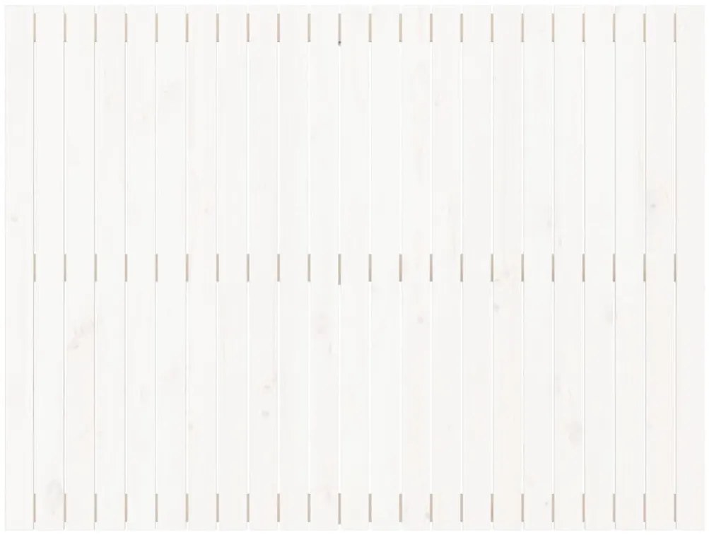 fehér tömör fenyőfa fali fejtámla 146,5x3x110 cm