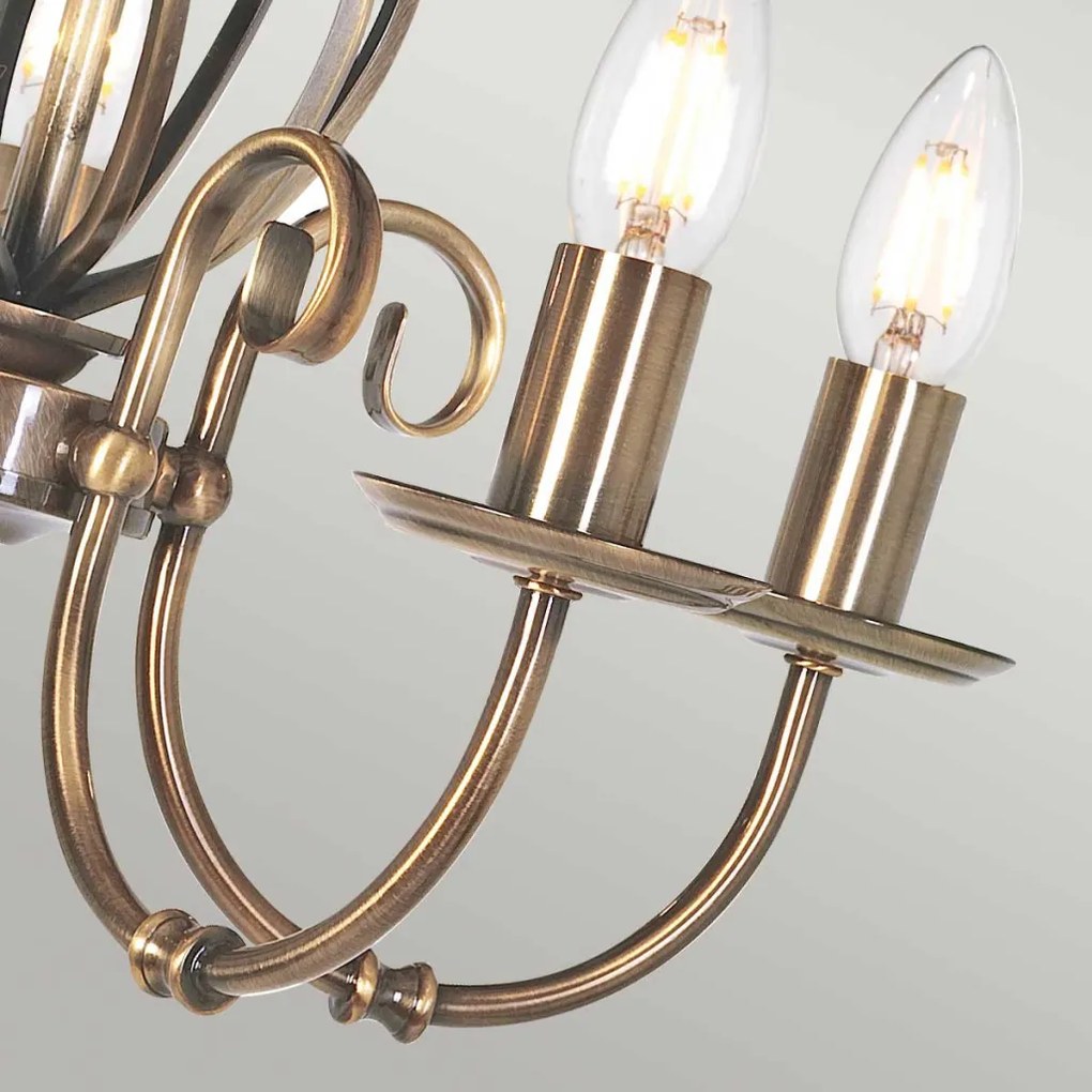 Elstead Lighting ARTISAN ART5-AGD-BRASS Csillár 5x60W/E14