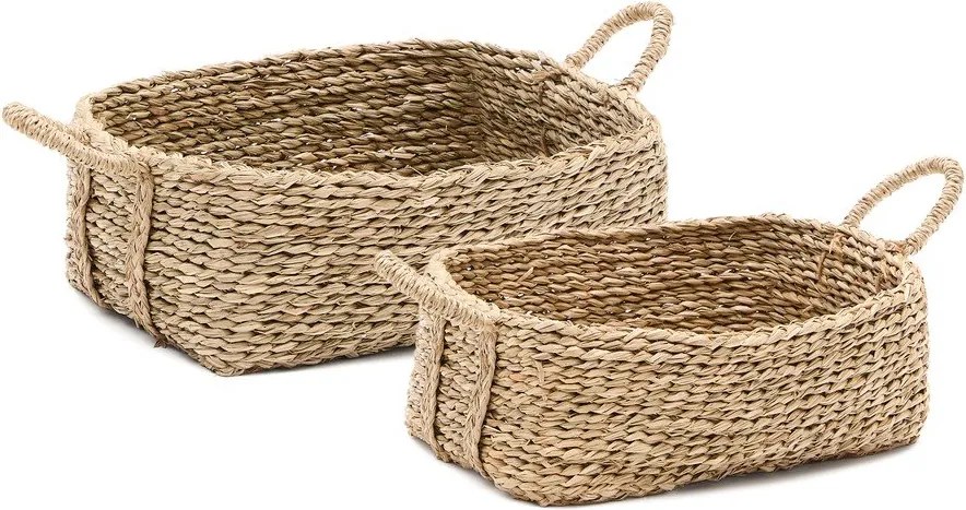 Vízijácint tárolókosár szett 2 db-os 34x24x19 cm Milly – Kave Home