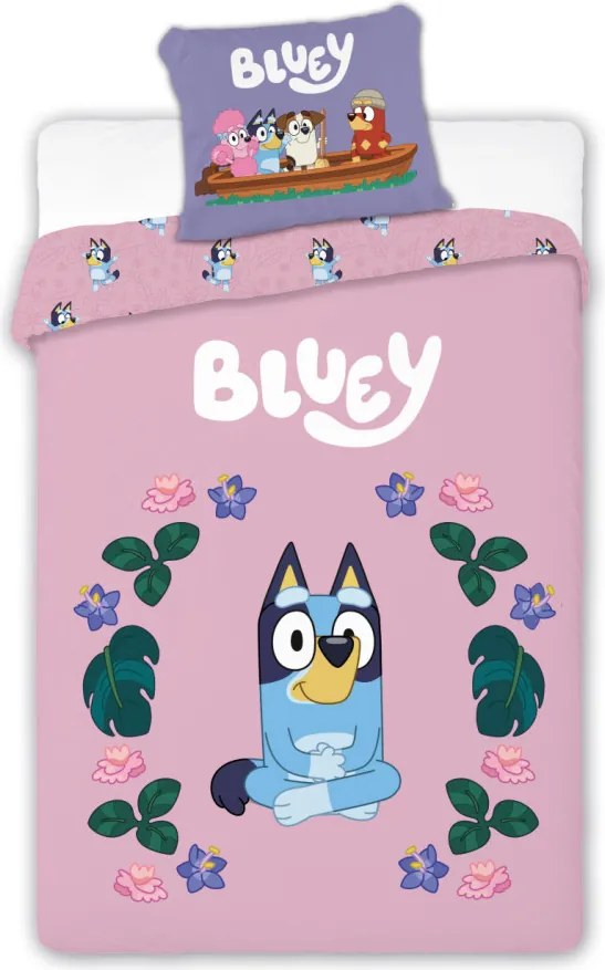 Bluey Blossom gyerek, ovis ágyneműhuzat 100×135cm, 40×60 cm