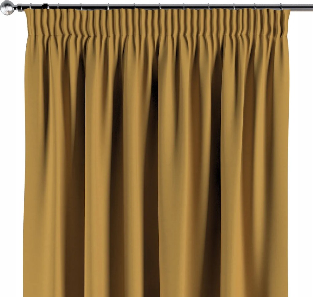 Függöny ráncoló szalaggal 1 db 130x260cm sárga