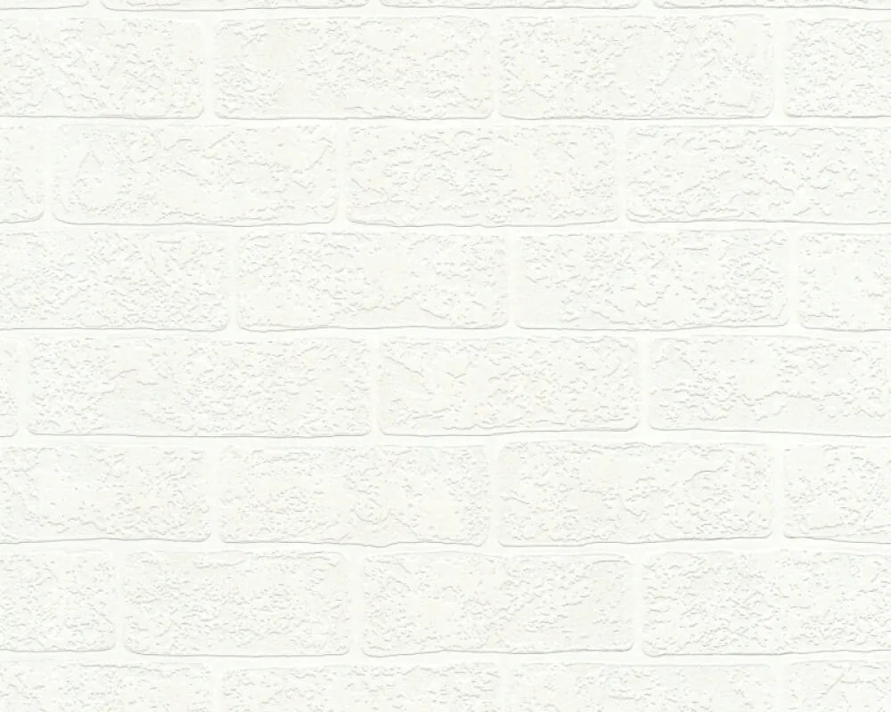 Tapéta fehér tégla vastag tapéta fehér tégla mosható flizelin 3D
