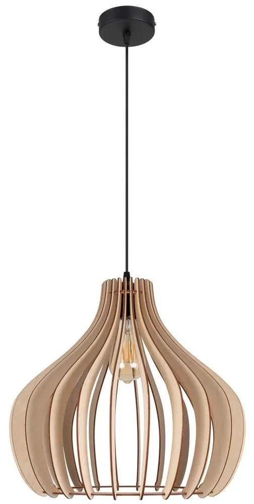 Csillár zsinóron WILL 1xE27/60W/230V fekete