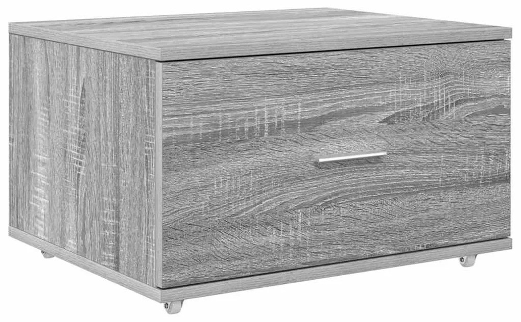Asztal fiókkal Szürke sonoma 131.5 x 50 x 106.5 cm Faanyag