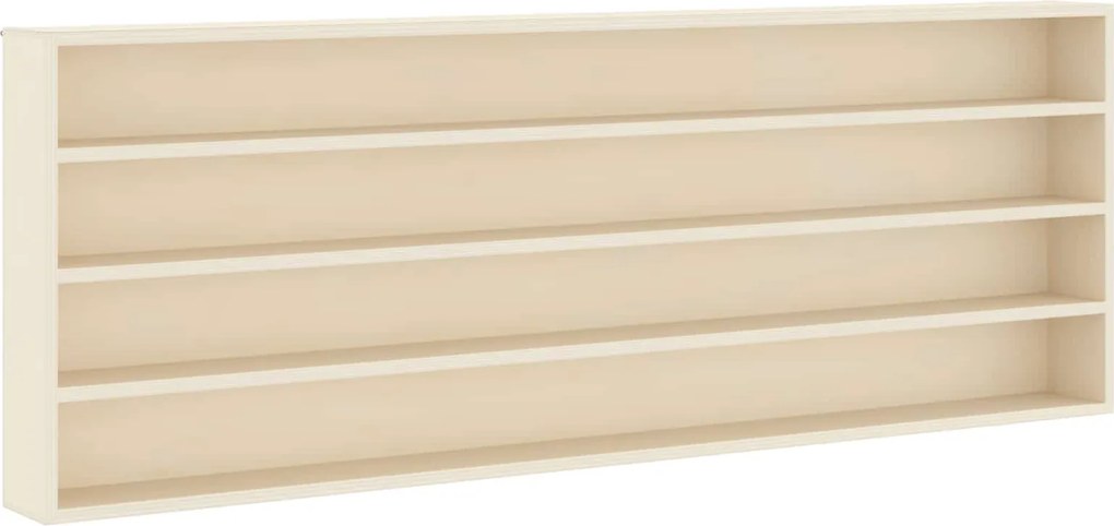 vidaXL Fali Kiállító Doboz polcokkal Bézs 100 x 8,5 x 36 cm Faanyag