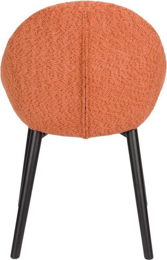 Narancssárga kárpitozott étkezőfotel Fenna – Dutchbone