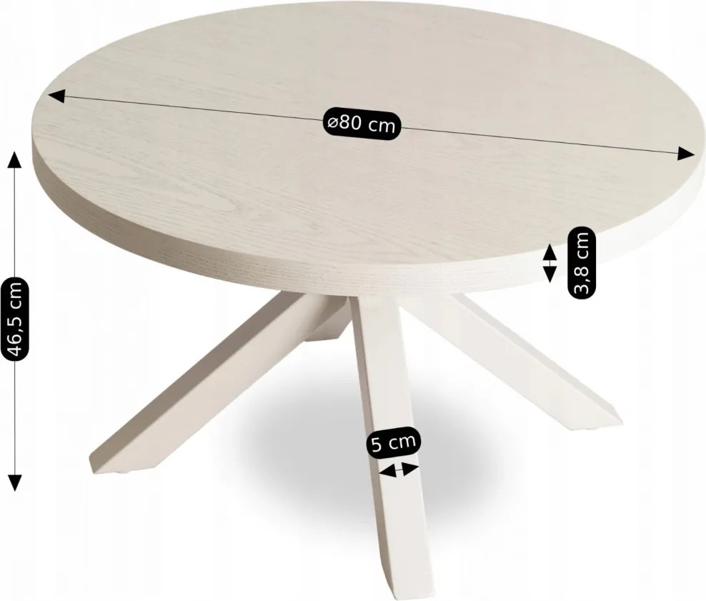 Asztal bézs/kasmír színben LINCOLN