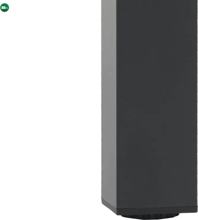 Kerti asztal 160x90 cm, alumínium, polywood, fekete, AZT-S1514 BK