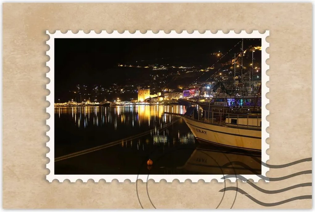 Poszterek 60x40 Antalya éjszaka Kirándulás