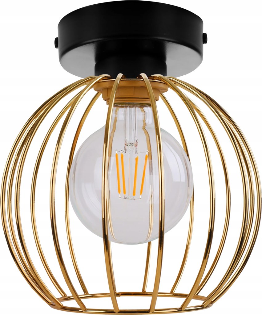 Mennyezeti Lámpa Lógó Fali Lámpa Egyetlen Arany Drót Loft Glamour Fém