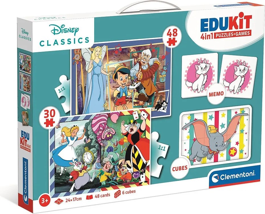 Disney Classics Magical 4 az 1-ben játékgyűjtemény Clementoni