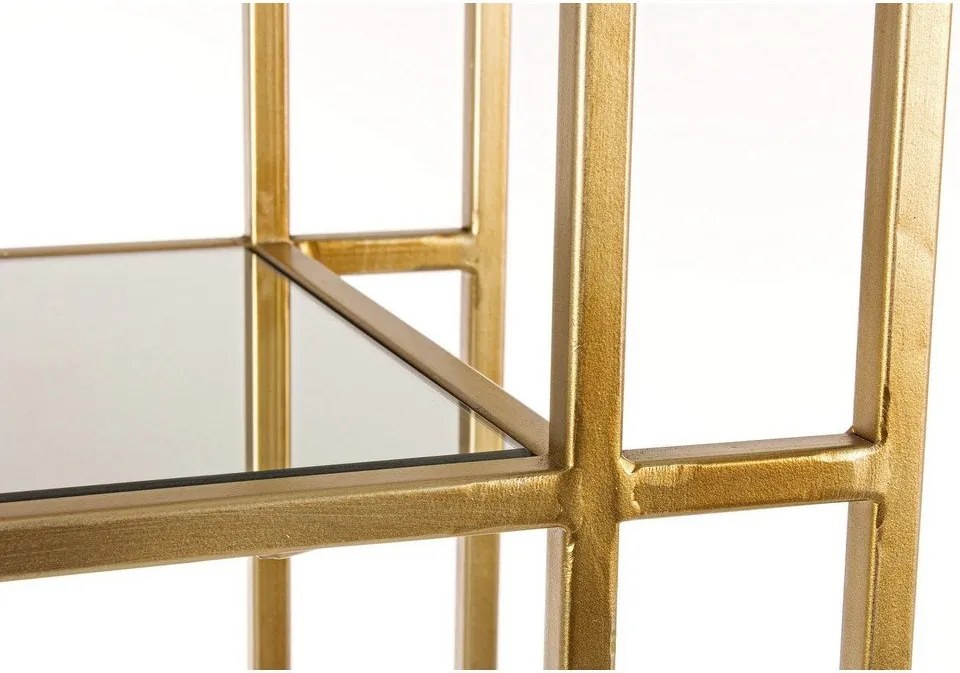 Aranyszínű acél könyvespolc 68x172,5x28 cm Elenor – Bizzotto