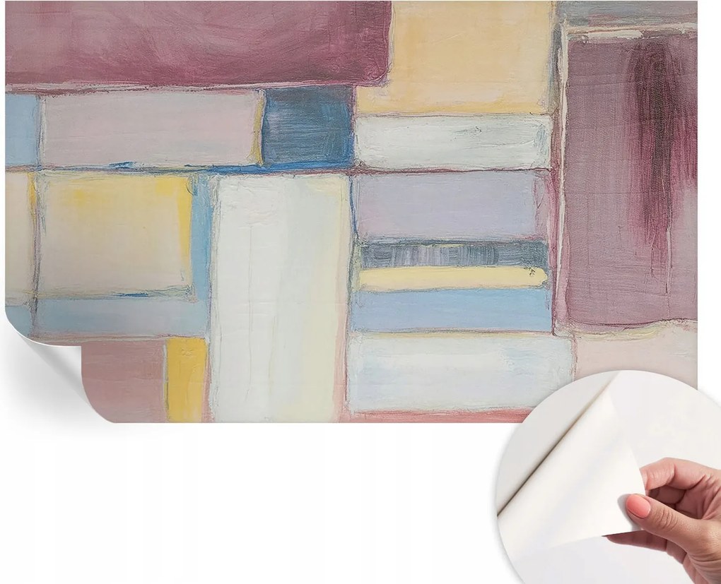 Öntapadós fali fotótapéta Hálószobába Geometrikus formák 416x254