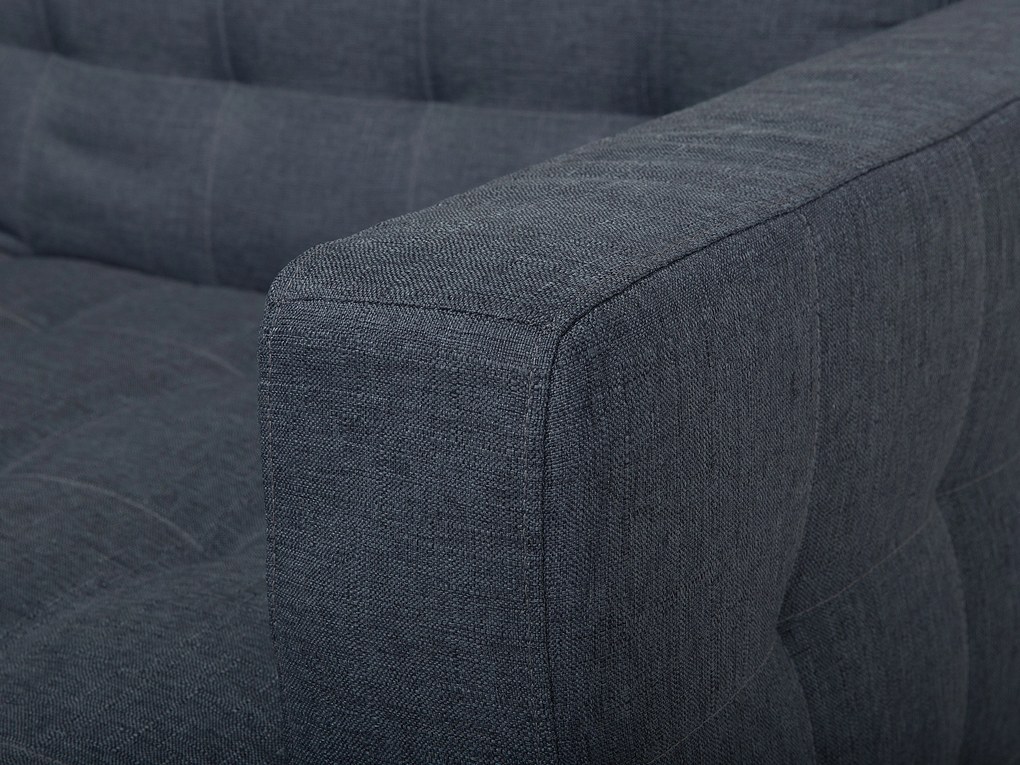 Háromszemélyes sötétszürke kárpitozott kanapéágy ABERDEEN Beliani