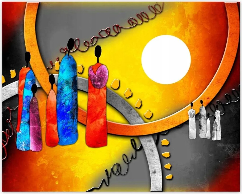 Poszterek 50x40 Afrikai család