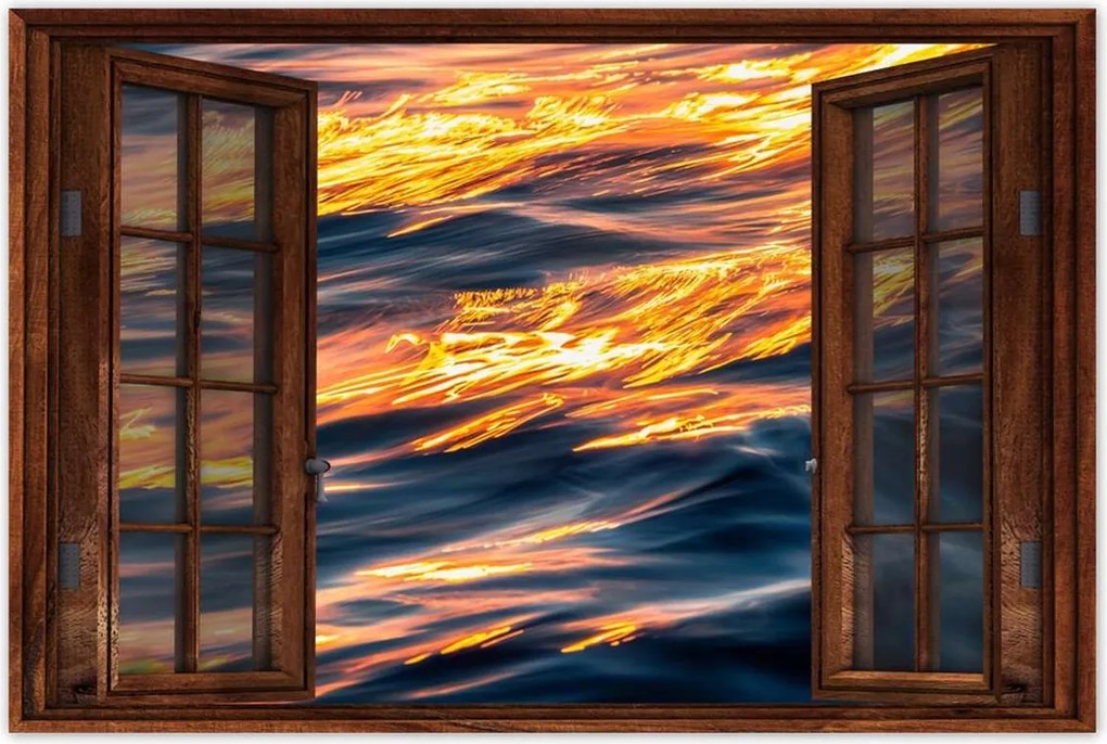 Poszterek 60x40 Naplemente Víz Tenger