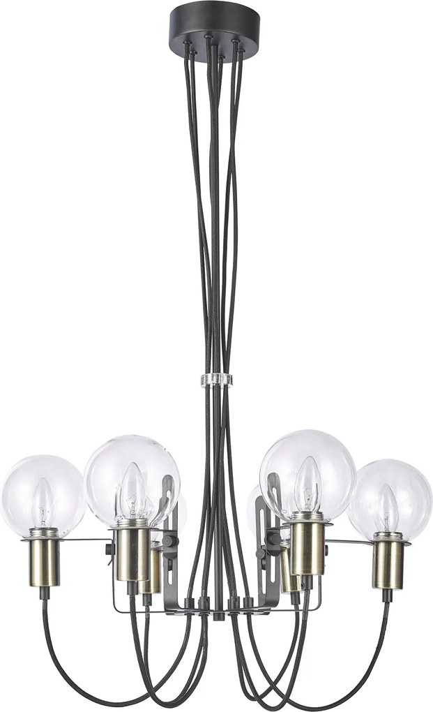 Italux modern függeszték gianni barna fekete itxmd16096-6b