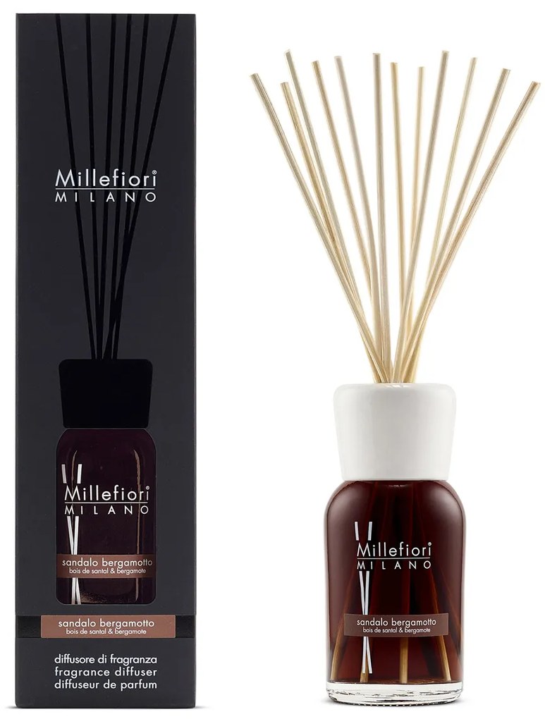 Millefiori Milano Illatosító diffúzor Sandalo Bergamotto, 500 ml