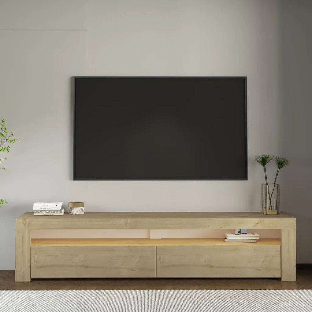 TV-állvány, zafír tölgy, 150 cm