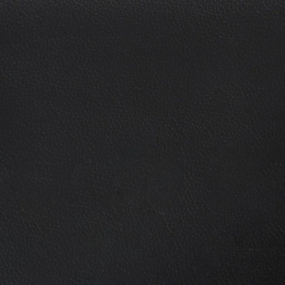 fekete műbőr szárnyas fejtámla 93x23x78/88 cm