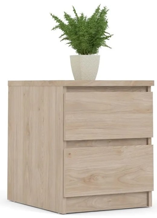 Természetes színű éjjeliszekrény tölgyfa dekorral Naia - Tvilum