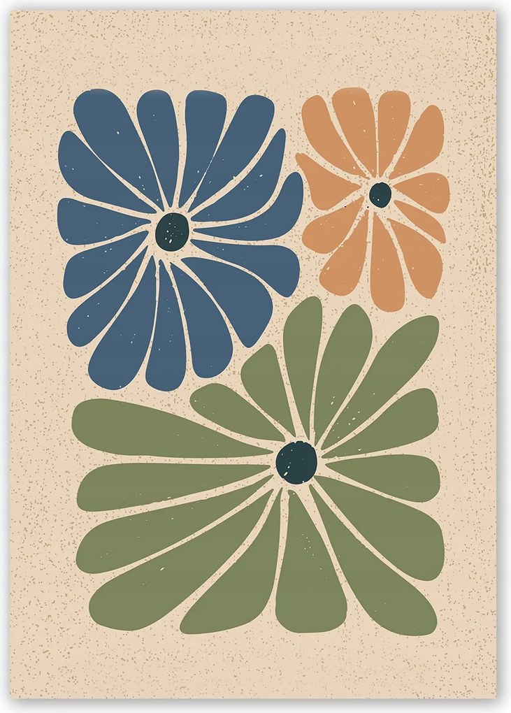 Boho Virág Modern Poszter Vászonkép 30x40cm #Z15