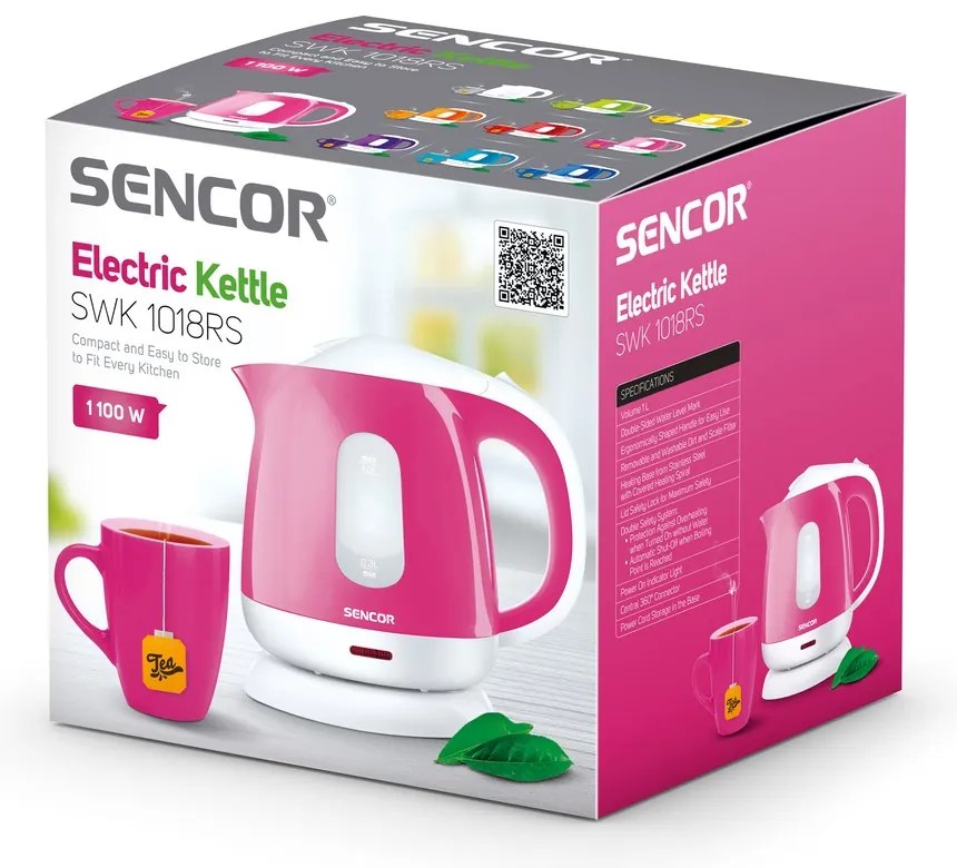 Sencor SWK 1018RS elektromos vízforraló, rózsaszín