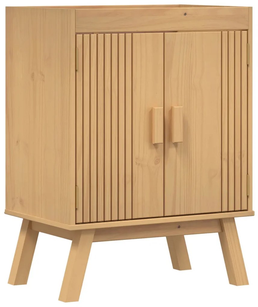 Mosogató Alap Szekrény 114x43x73,5 cm Tömör Fenyőből