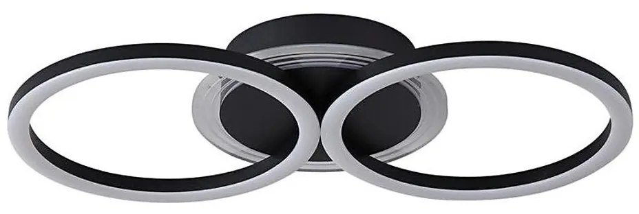 Searchlight 13651BK - CONTOUR LED dimmelhető mennyezeti lámpatest, 24W, 230V, 3000K