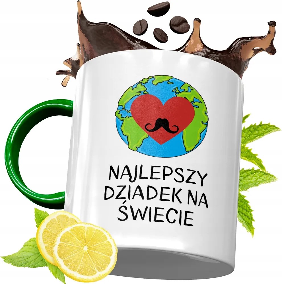 Zöld Bögre Nagypapának Születésnapi Ajándék fényképes nyomtatással