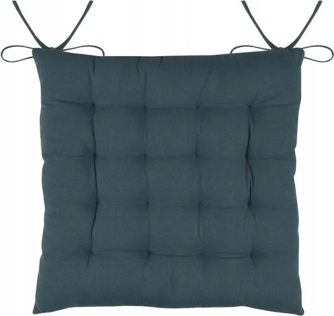 Duo székpárna 38x38 kobalt pamut steppelt ülés