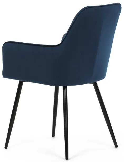 Kék Bársony Étkezőszék. DCH-215 BLUE4