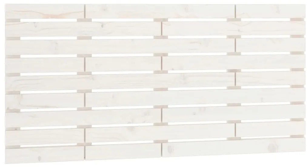 fehér tömör fenyőfa fali fejtámla 146 x 3 x 63 cm