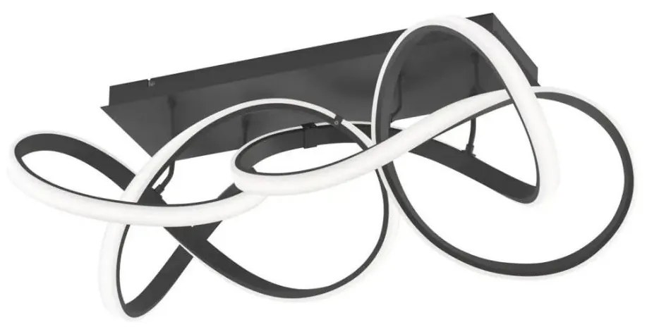 LED fényerőszabályozható mennyezeti lámpatest INDIGO LED/64W/230V fekete