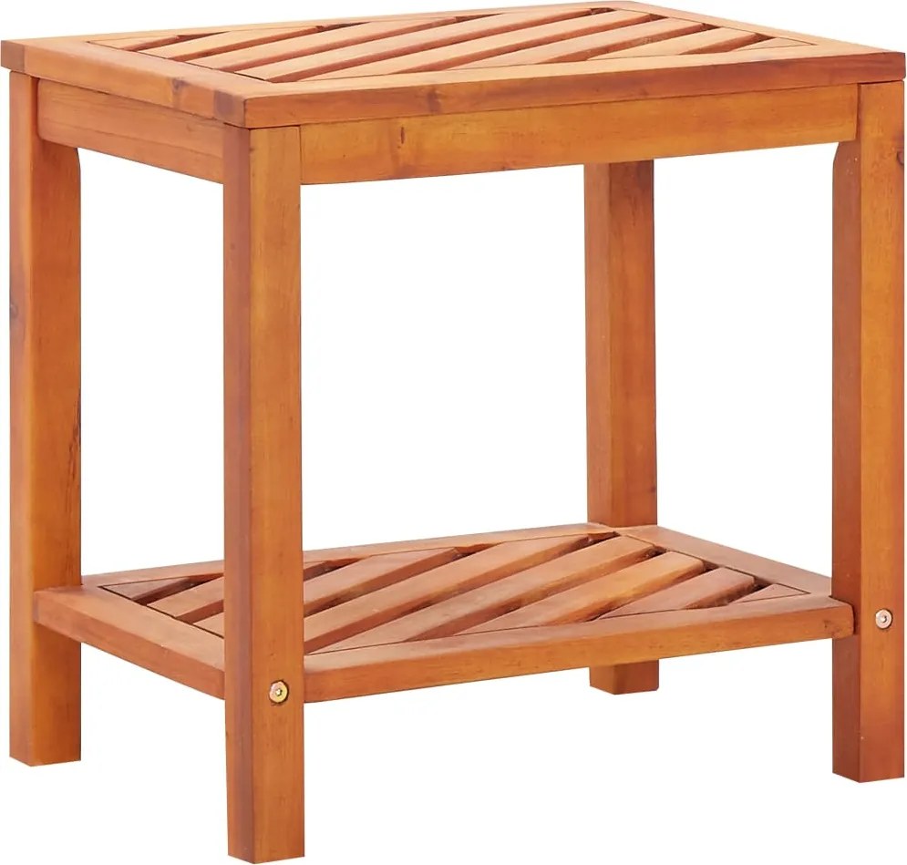 vidaXL tömör akácfa kisasztal 45 x 33 x 45 cm
