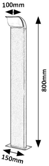 Rabalux 7167 - LED Kültéri lámpa HONGKONG LED/9W/230V IP65
