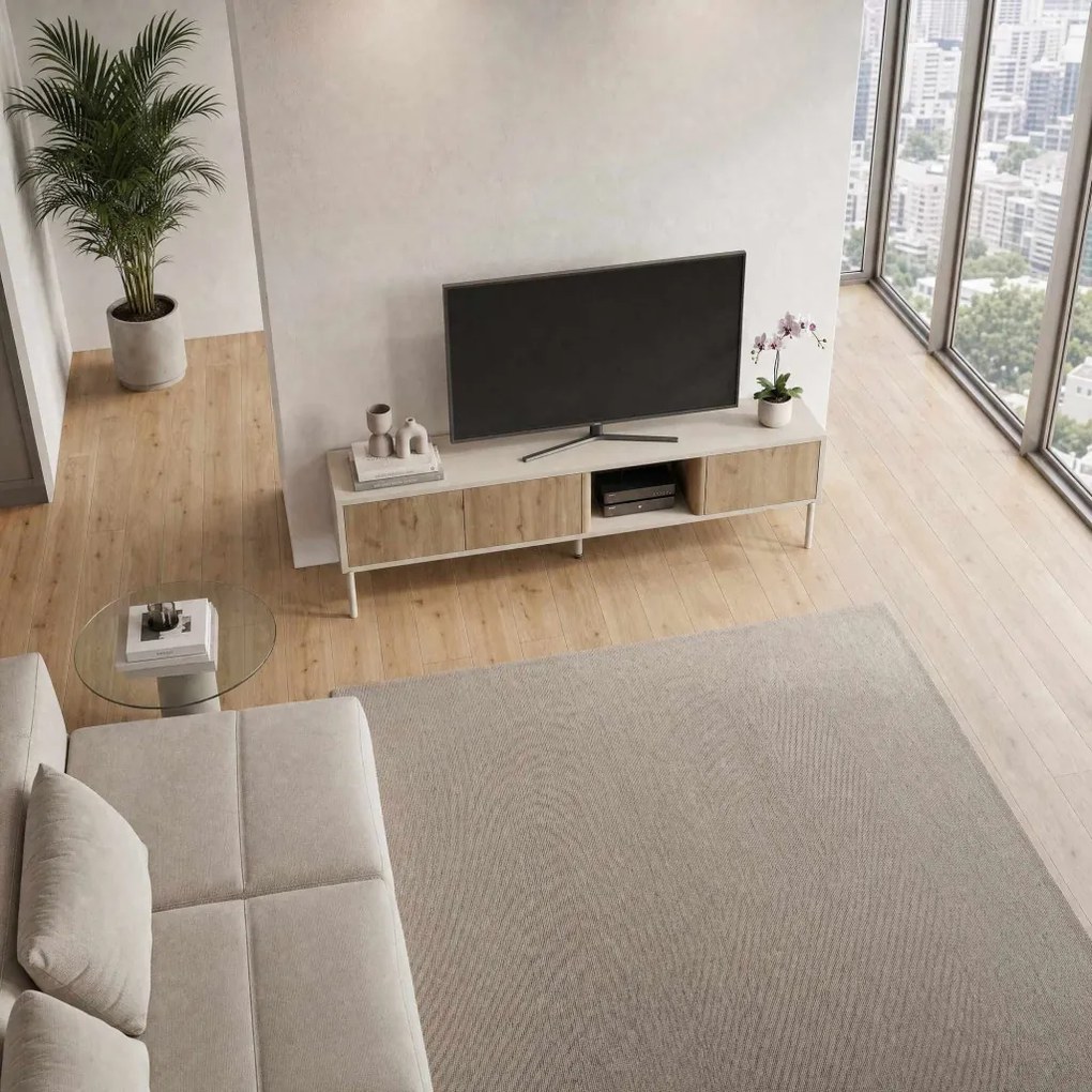 Ventro TV-állvány, homokkő-natúr, 150 cm