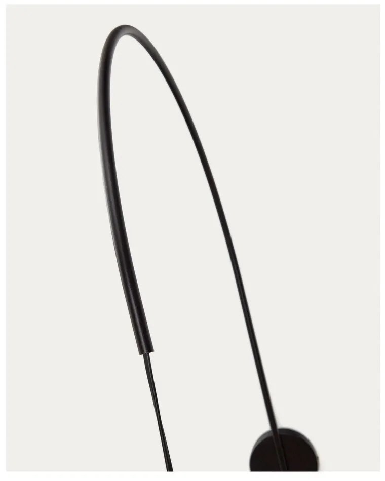 Fekete-natúr színű fali lámpa Rosella – Kave Home