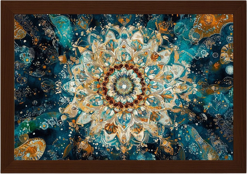 Poszter Keret Fa Grafika Mandala Harmónia Meditáció Zen Boho 60x40