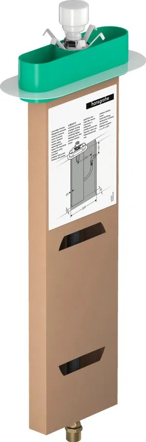 Hansgrohe sBox, alaptest a kád szélére vagy a lábazatra szerelhető, HAN-13560180