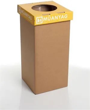 Szelektív hulladékgyűjtő, 20 l, RECOBIN Mini, sárga (URE020)