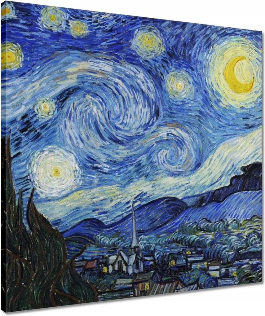 Vászonkép 50x50 Van Gogh Csillagos éj
