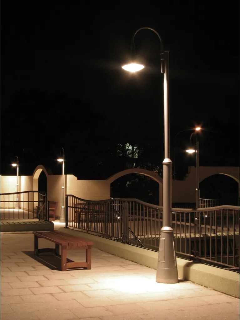 NOVOLUX 672D-L0234B-04 PANA Kandeláber Antracit, Fehér LED IP65