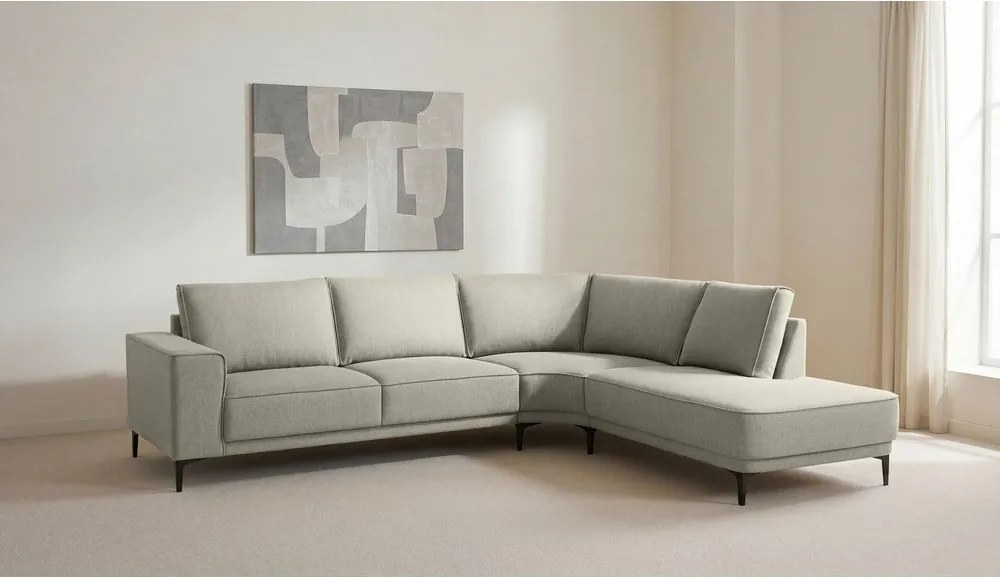 Világosszürke sarokkanapé (jobb oldali) Copenhagen – Scandic