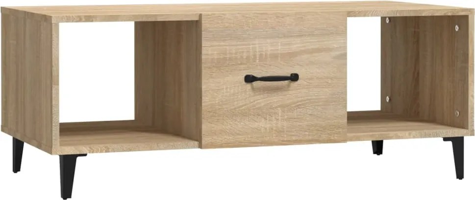 vidaXL sonoma tölgy színű szerelt fa dohányzóasztal 102 x 50 x 40 cm