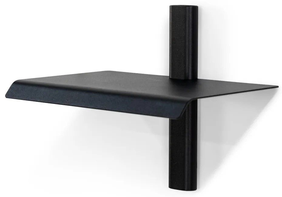 Fekete fém fali polc 28 cm Hola – Spinder Design